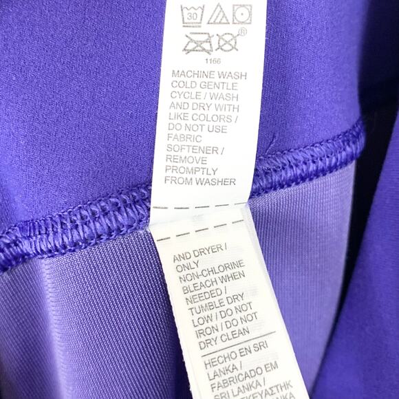 Athleta Womens Elation Velvet Flare Pants High Waist Stretchy Purple Size XS - Picture 14 of 14